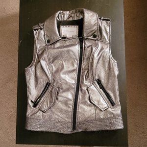 Gold Lamé Metallic Lined Vest